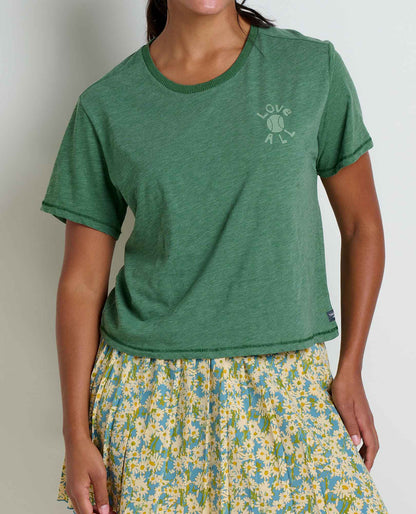 Women's Boundless Organic Cotton & Recycled Poly Blend Tee Pasture Love All | Toad&Co Women