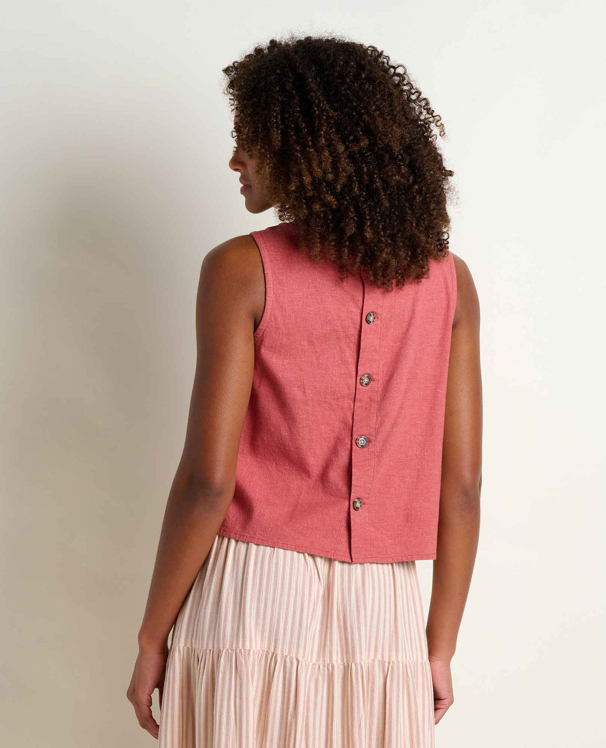 Taj Hemp Button Back Tank Top - Better than Linen  | Toad&Co Women