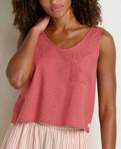 Taj Hemp Button Back Tank Top - Better than Linen  | Toad&Co Women