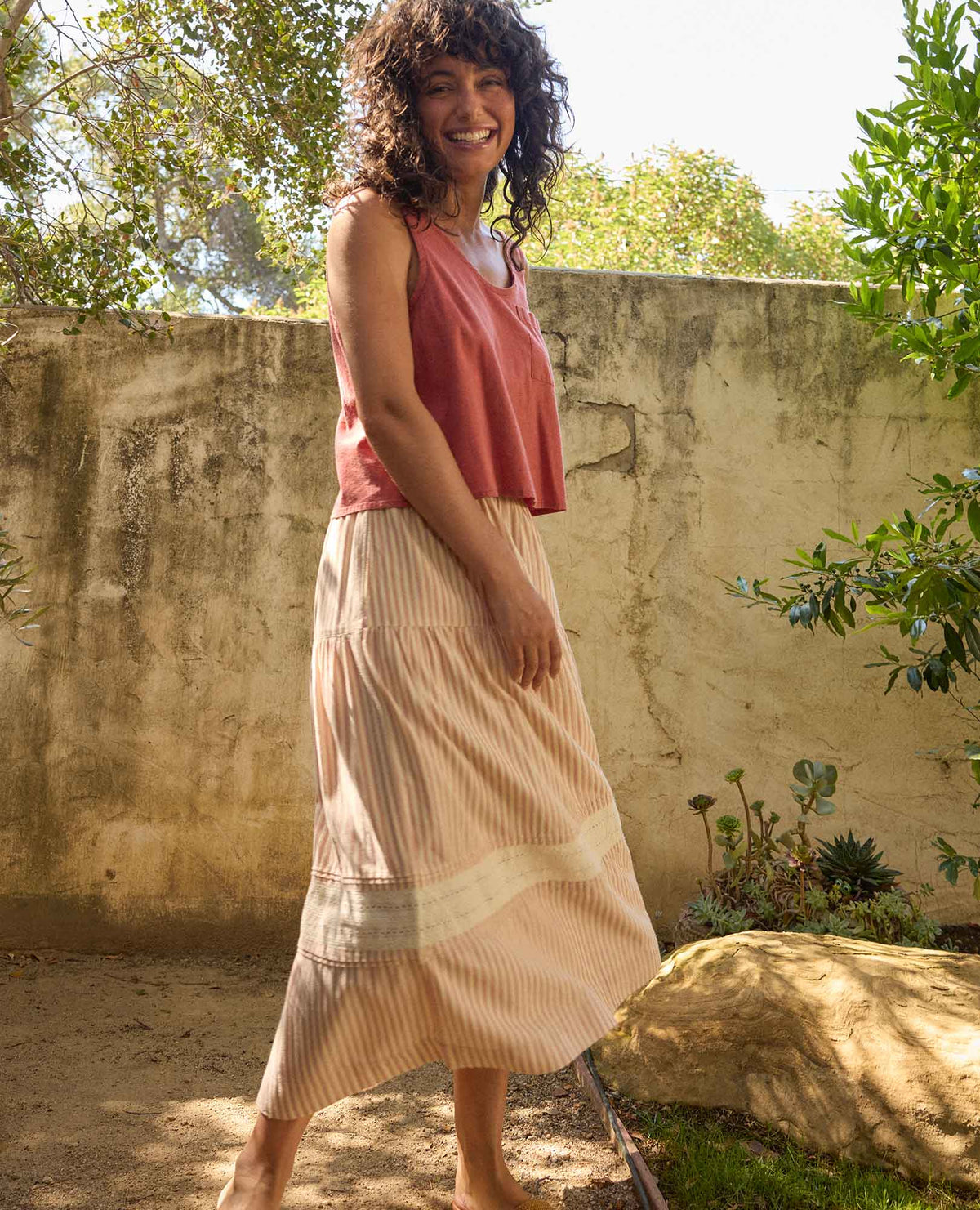 Taj Hemp Button Back Tank Top - Better than Linen  | Toad&Co Women