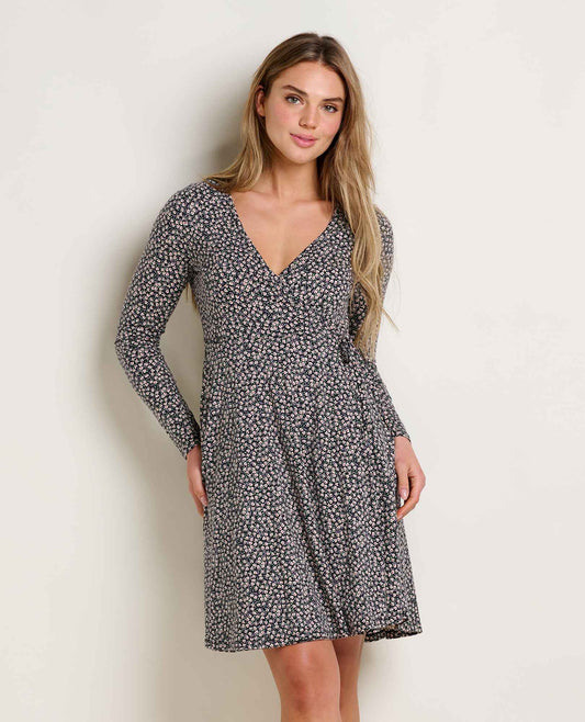 Freesia Long Sleeve Wrap Dress - Soft, Stretchy & Eco-Friendly  | Toad&Co Women