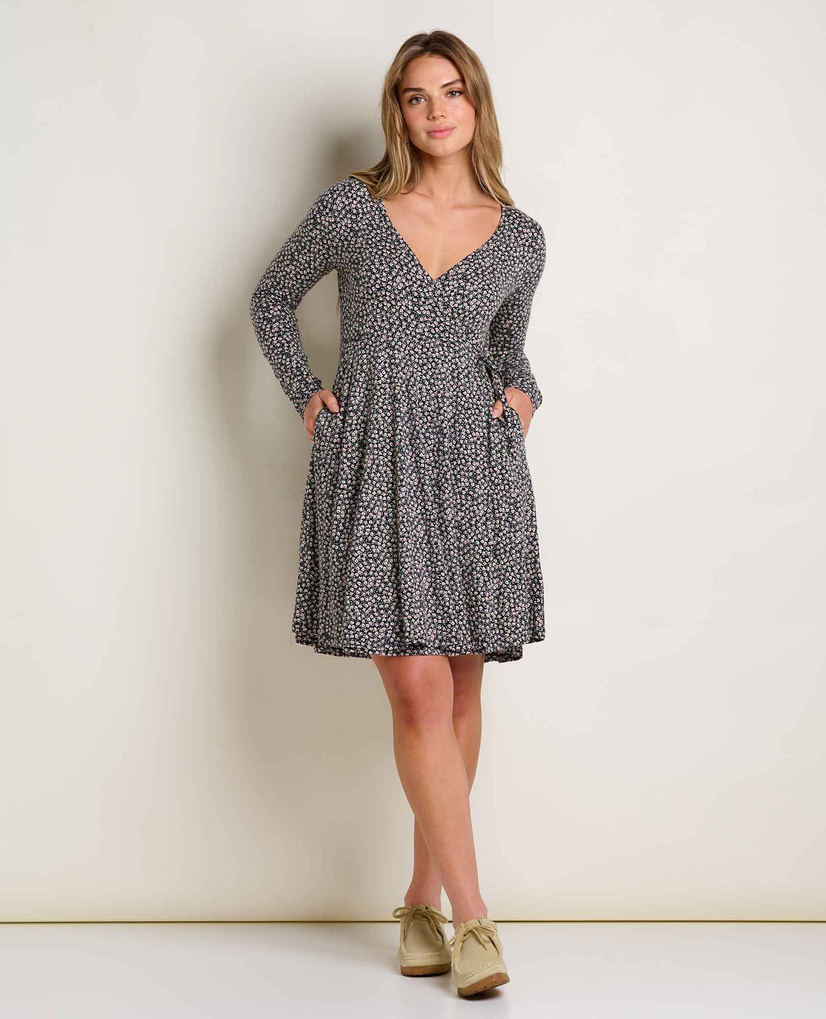 Freesia Long Sleeve Wrap Dress - Soft, Stretchy & Eco-Friendly  | Toad&Co Women