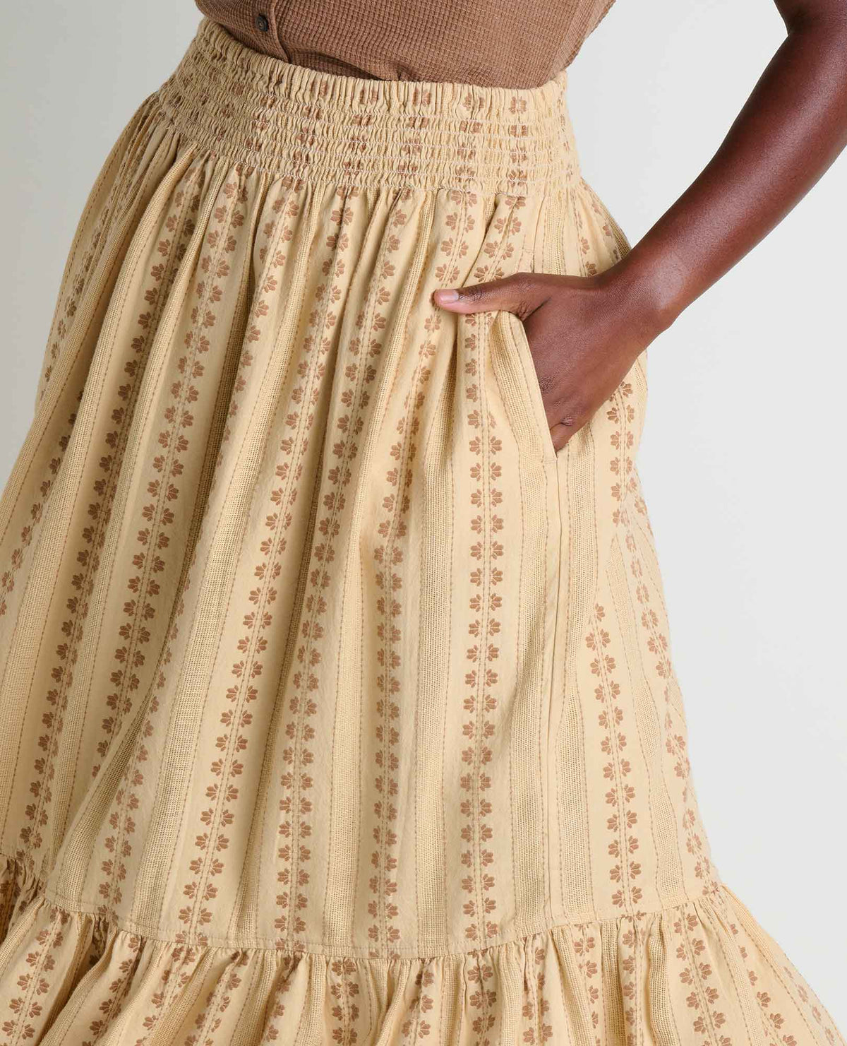 Cipher Pull-On Midi Skirt - Organic Cotton  | Toad&Co Women