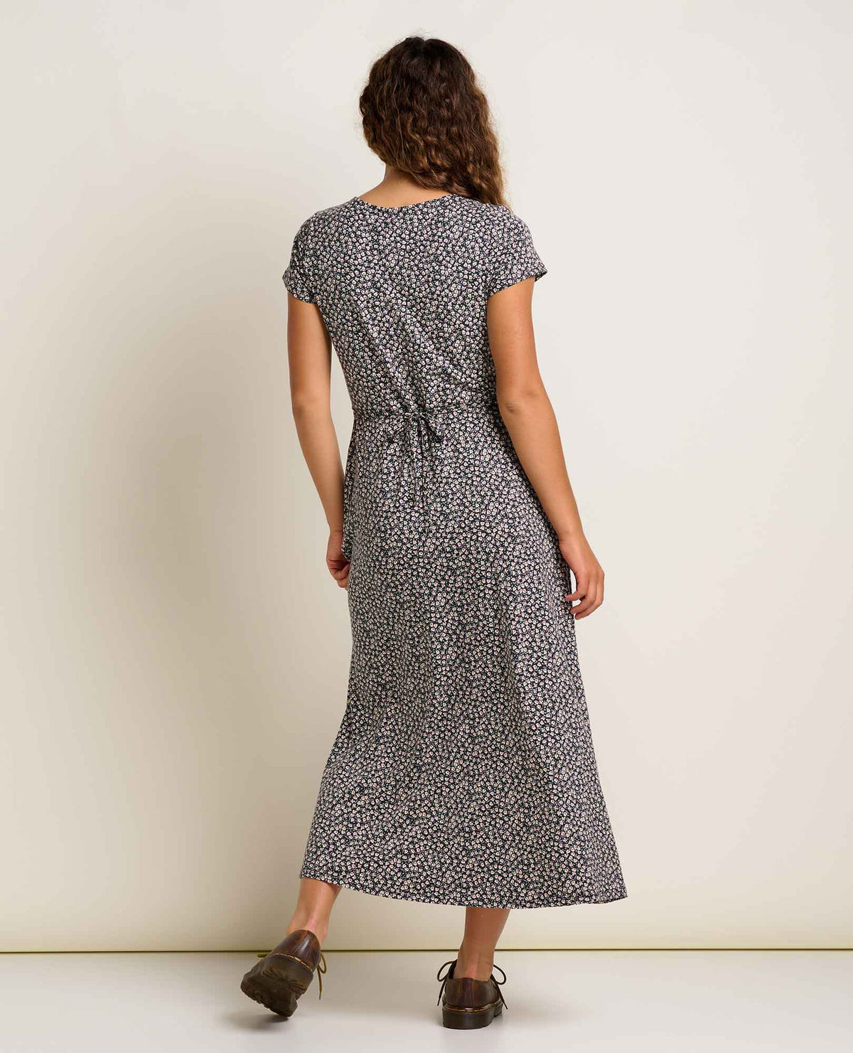Rose Short Sleeve V-Neck Midi Dress - Soft with Stretch  | Toad&Co Women