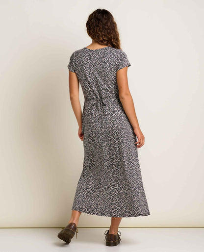 Rose Short Sleeve V-Neck Midi Dress - Soft with Stretch  | Toad&Co Women