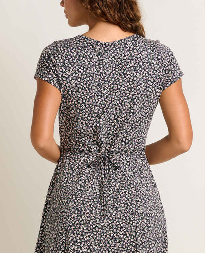 Rose Short Sleeve V-Neck Midi Dress - Soft with Stretch  | Toad&Co Women