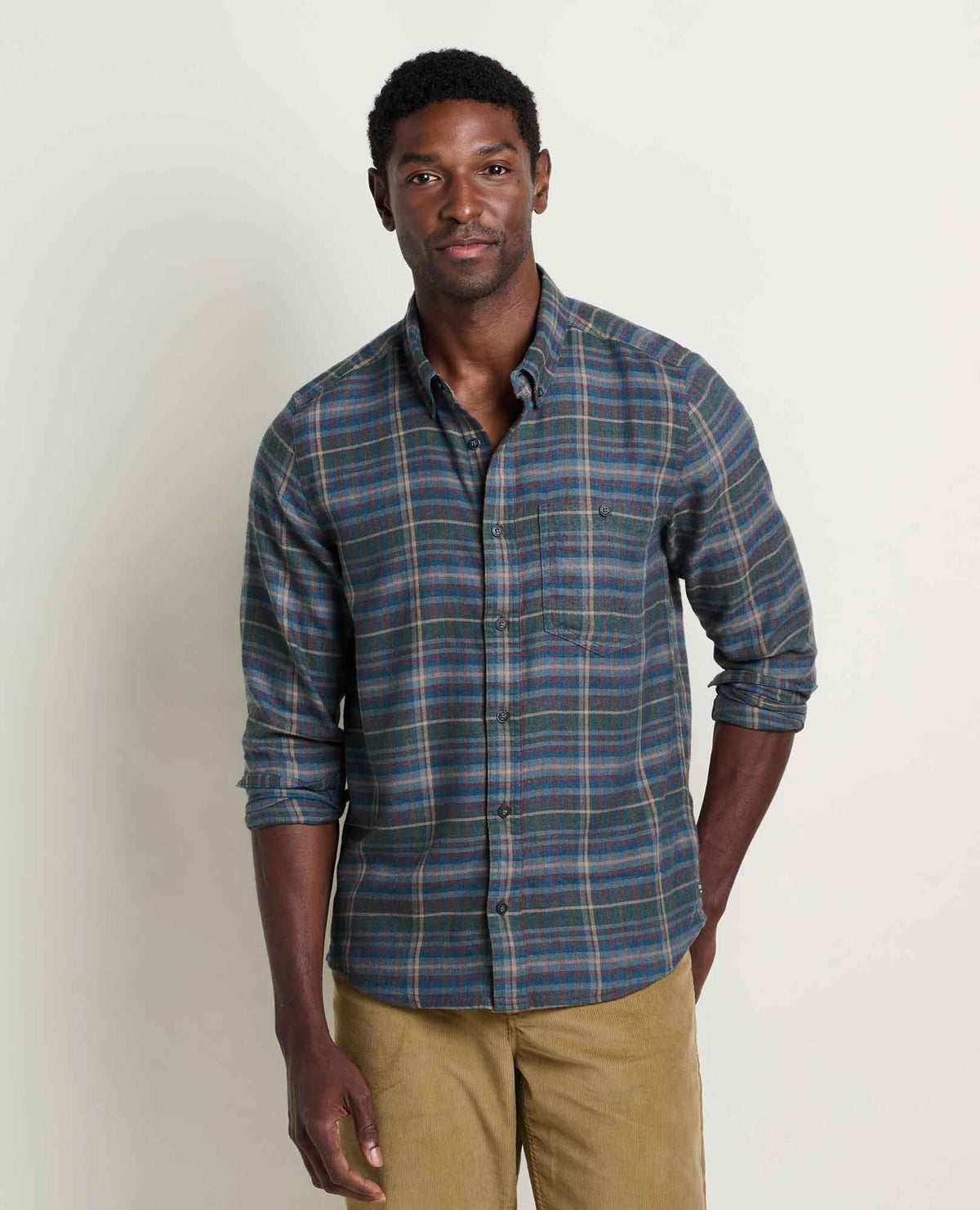 Airsmyth Men's Flannel Shirt - 100% Recycled by Toad&Co Beetle Pattern | Toad&Co Men
