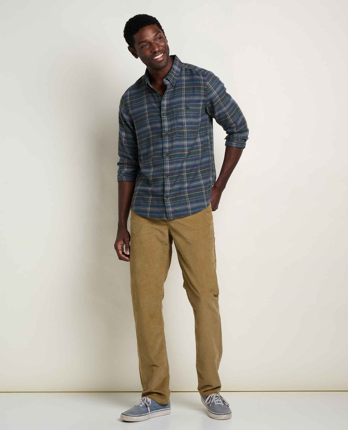 Airsmyth Men's Flannel Shirt - 100% Recycled by Toad&Co Beetle Pattern | Toad&Co Men