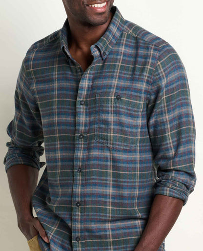 Airsmyth Men's Flannel Shirt - 100% Recycled by Toad&Co Beetle Pattern | Toad&Co Men