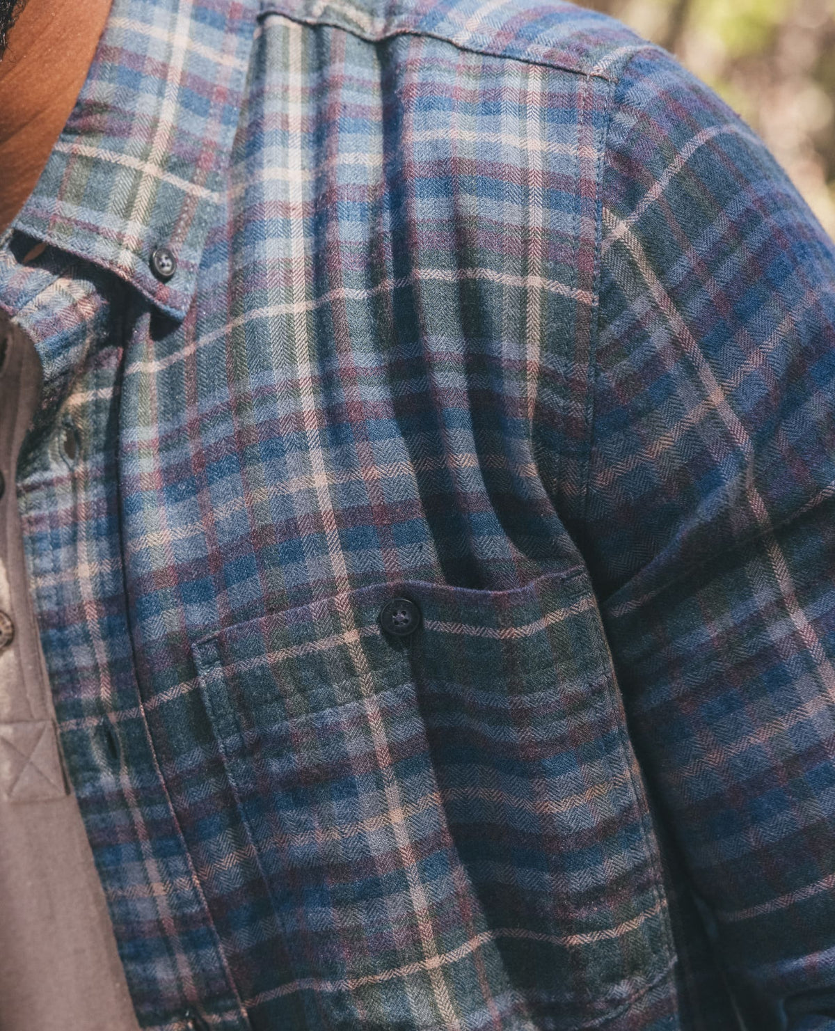 Airsmyth Men's Flannel Shirt - 100% Recycled by Toad&Co Beetle Pattern | Toad&Co Men
