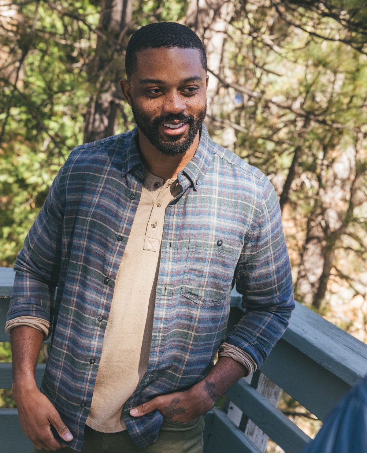 Airsmyth Men's Flannel Shirt - 100% Recycled by Toad&Co Beetle Pattern | Toad&Co Men
