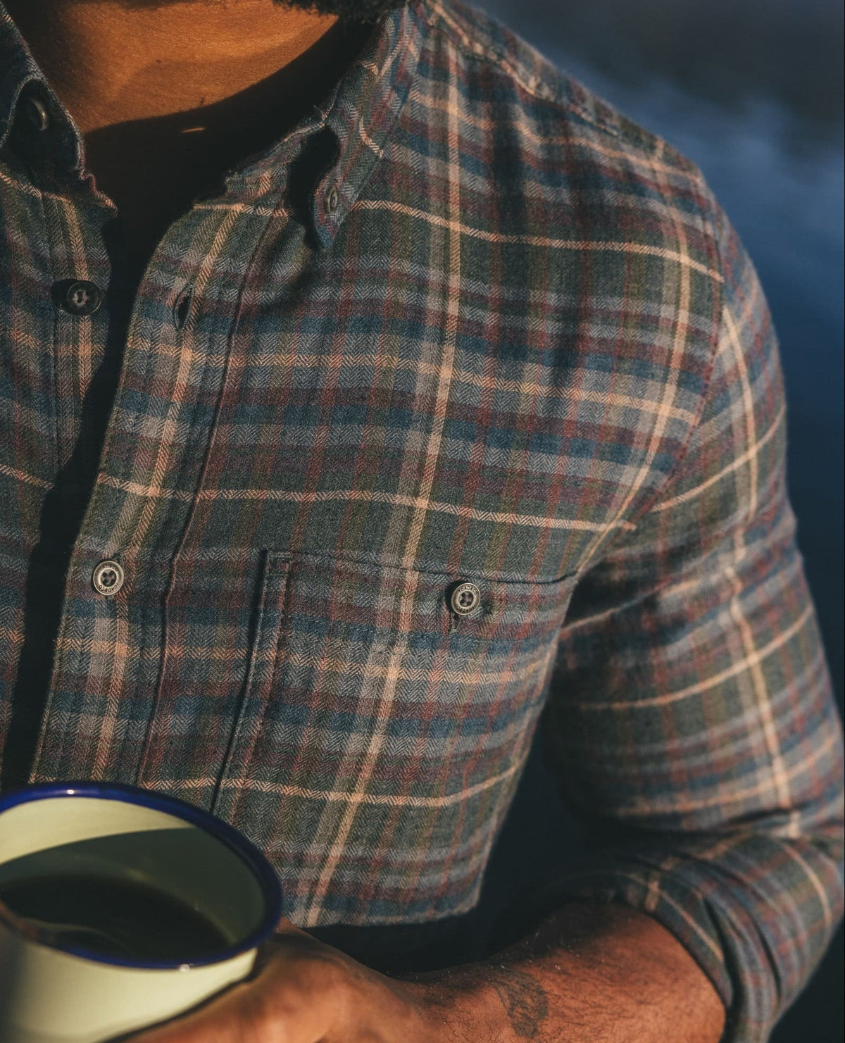 Airsmyth Men's Flannel Shirt - 100% Recycled by Toad&Co Beetle Pattern | Toad&Co Men