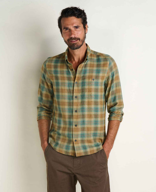 Airsmyth Men's Flannel Shirt - 100% Recycled by Toad&Co Fir Pattern | Toad&Co Men