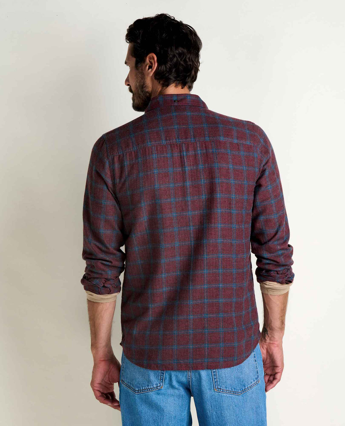 Airsmyth Men's Flannel Shirt - 100% Recycled by Toad&Co Malbec Pattern | Toad&Co Men