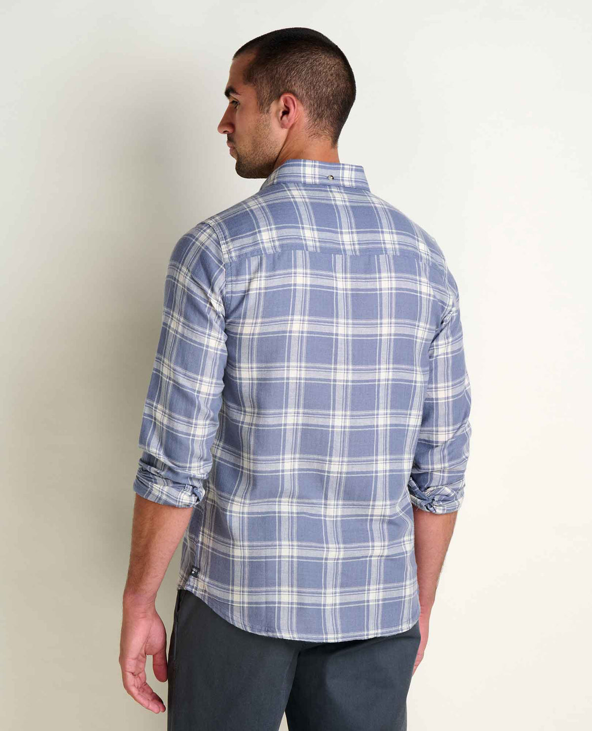 Airsmyth Men's Flannel Shirt - 100% Recycled by Toad&Co Ocean Pattern | Toad&Co Men