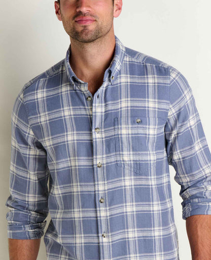 Airsmyth Men's Flannel Shirt - 100% Recycled by Toad&Co Ocean Pattern | Toad&Co Men