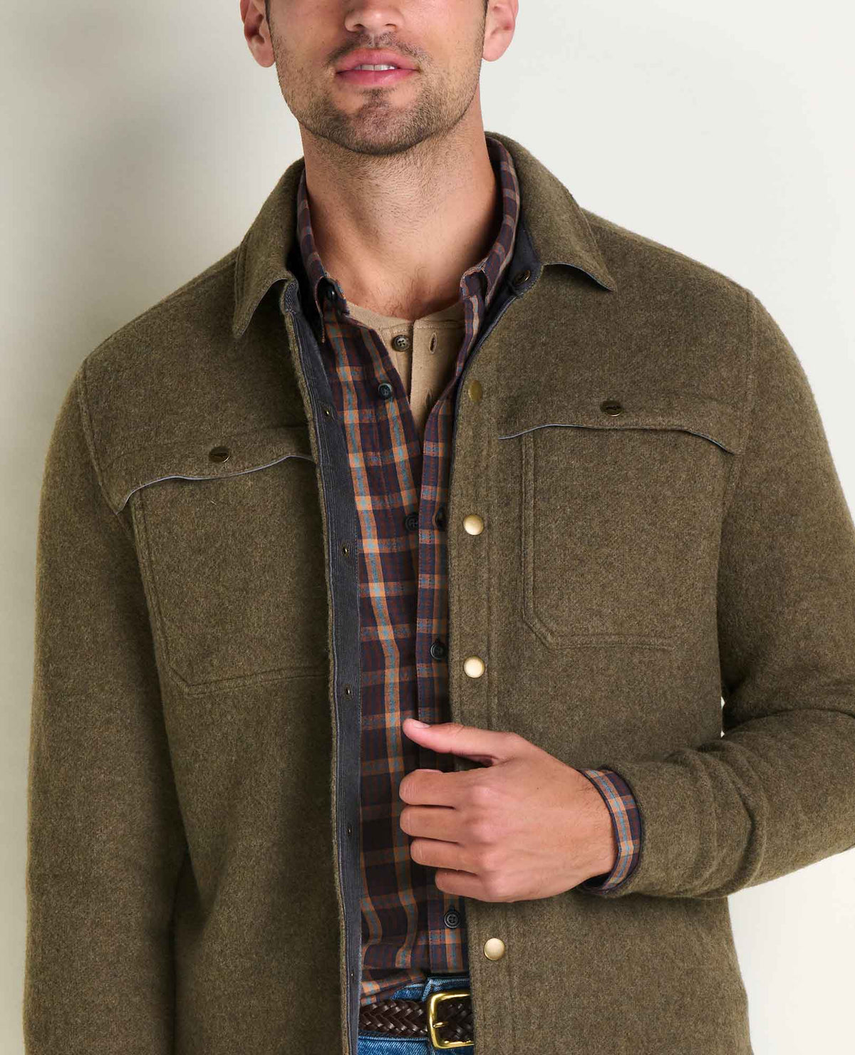 Men's Kennicott Shirt Jacket - Recycled Wool Blend by Toad&Co  | Toad&Co Men