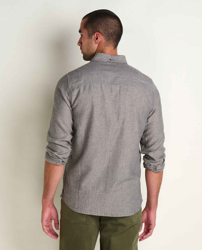 Airsmyth Men's Flannel Shirt - 100% Recycled by Toad&Co Soot Pattern | Toad&Co Men