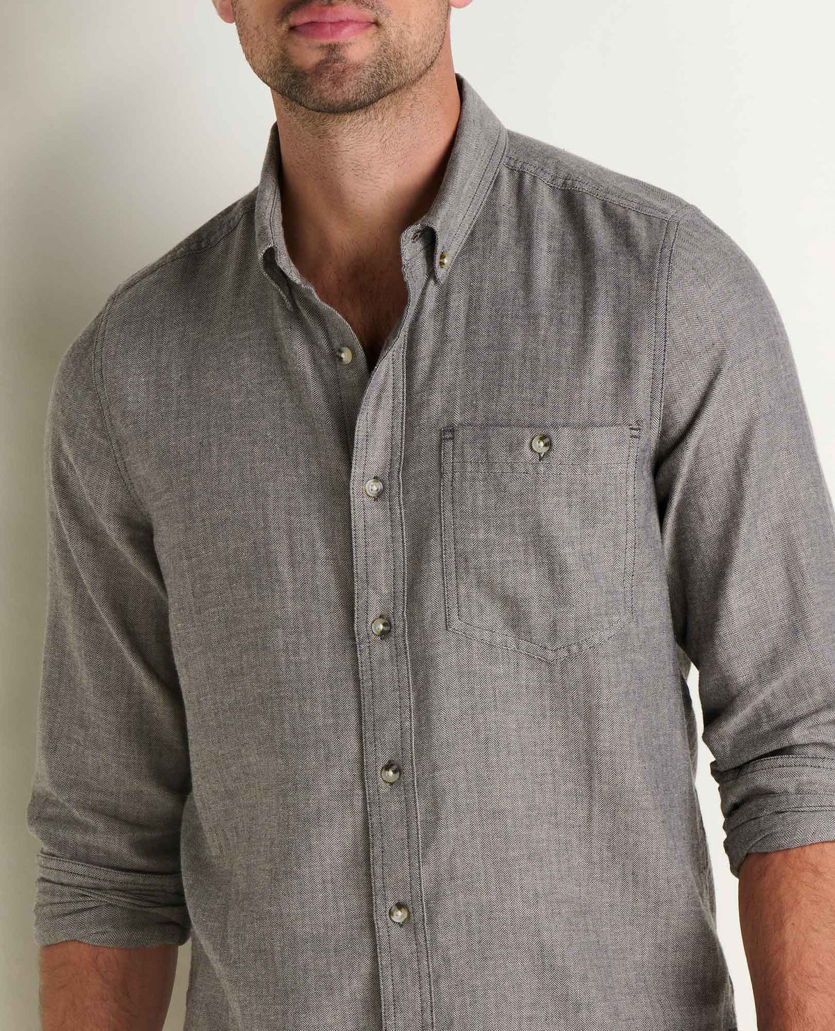 Airsmyth Men's Flannel Shirt - 100% Recycled by Toad&Co Soot Pattern | Toad&Co Men