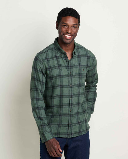 Airsmyth Men's Flannel Shirt - 100% Recycled by Toad&Co Laurel Pattern | Toad&Co Men