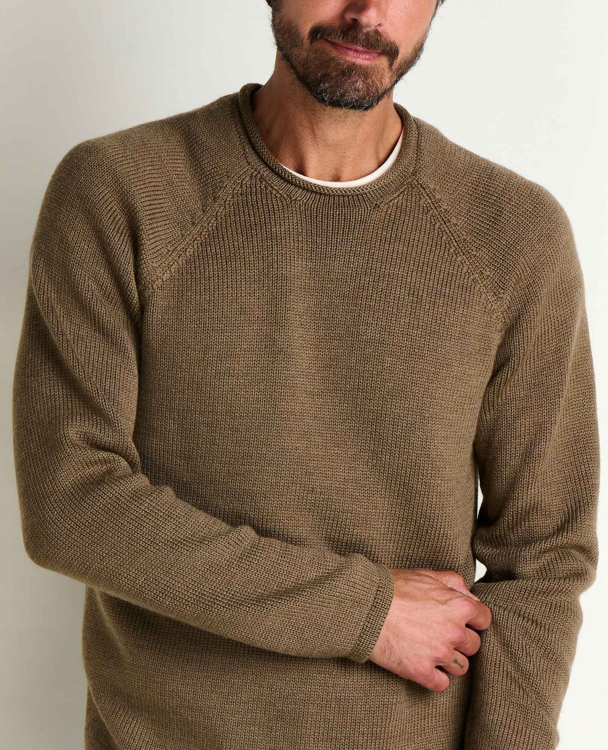 Men's Alpineglo Roll Neck Sweater - Organic Cotton & Wool  | Toad&Co Men