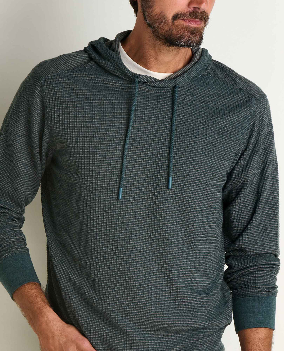 Men's Framer Eco-Friendly Waffle Hoodie - by Toad&Co Serrano Pattern | Toad&Co Men