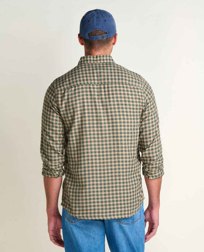 Airsmyth Men's Flannel Shirt - 100% Recycled by Toad&Co Chai Pattern | Toad&Co Men