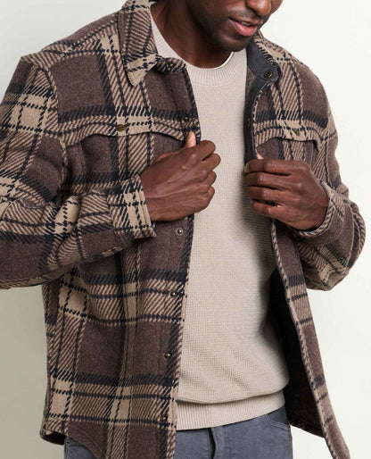 Kennicott Italian Wool Patterned Shirt Jacket - Heritage Vibes  | Toad&Co Men