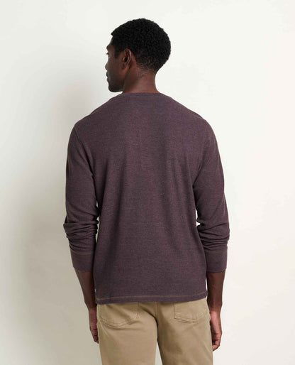 Framer Long Sleeve Henley Raisin | Toad&Co Men