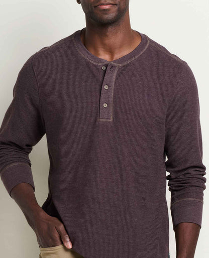 Framer Long Sleeve Henley Raisin | Toad&Co Men