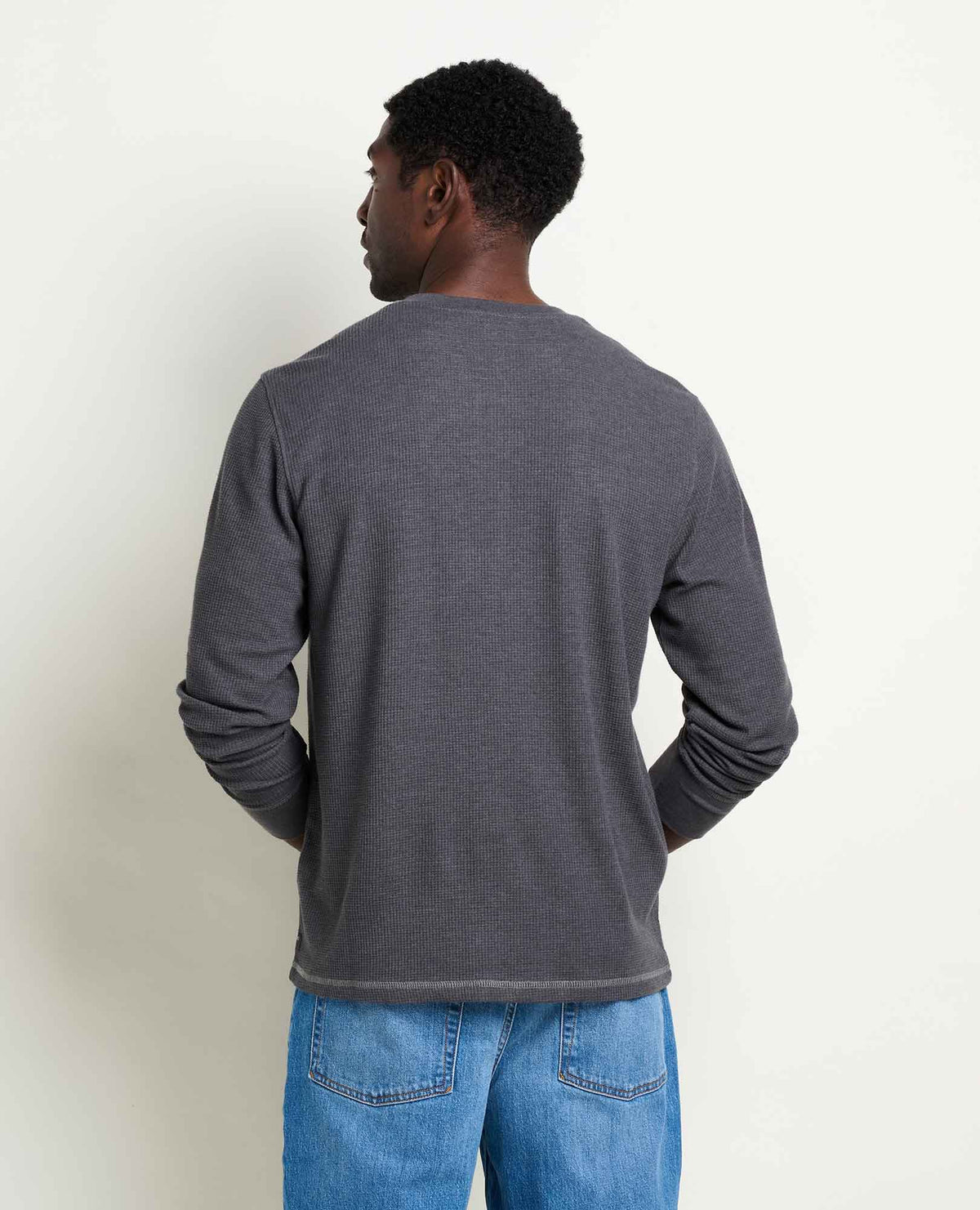 Framer Long Sleeve Henley Soot | Toad&Co Men