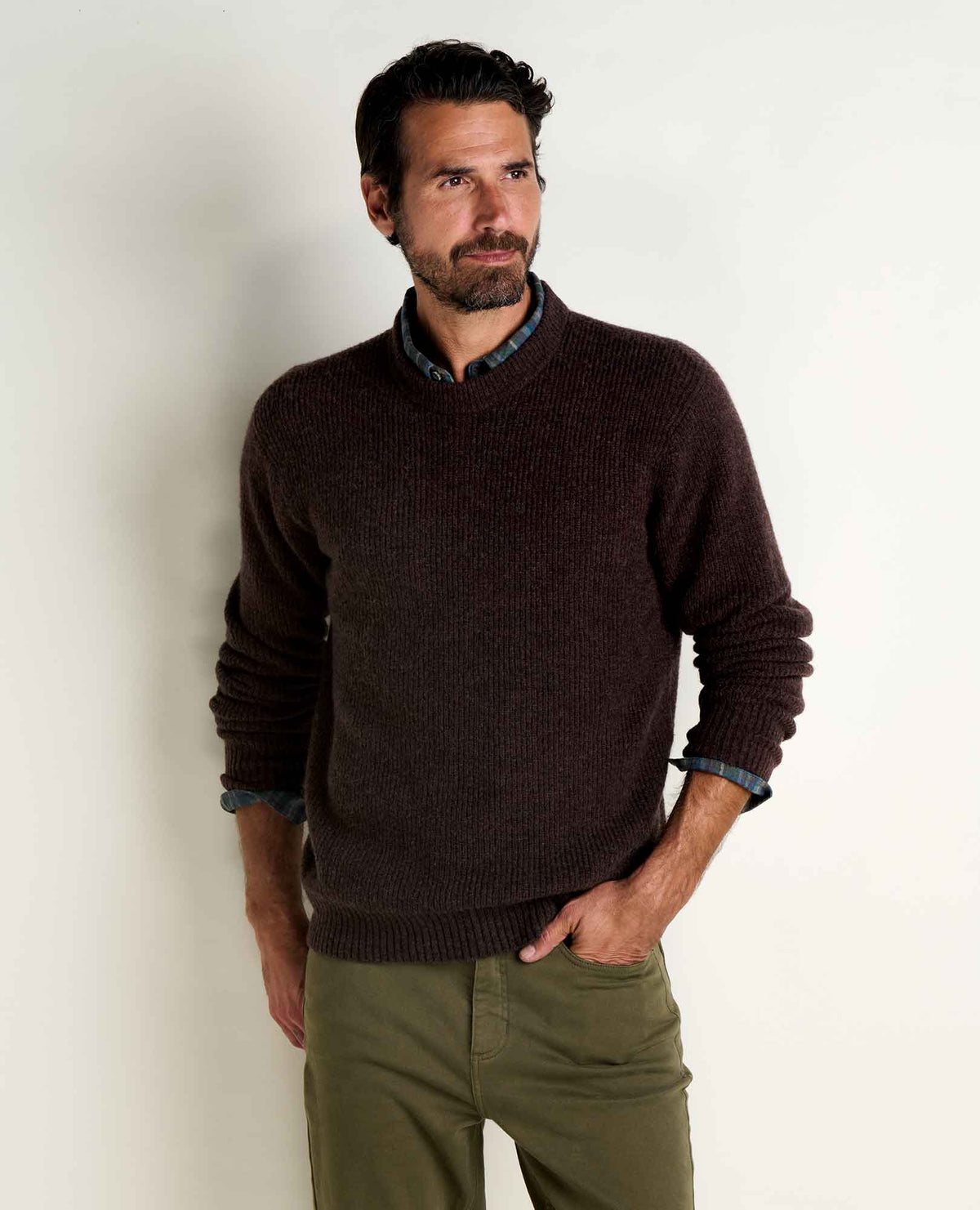 Men's Wasatch Crewneck Wool Sweater - Warm and Soft  | Toad&Co Men