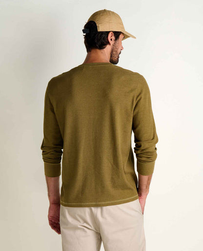Framer Long Sleeve Henley Fir | Toad&Co Men