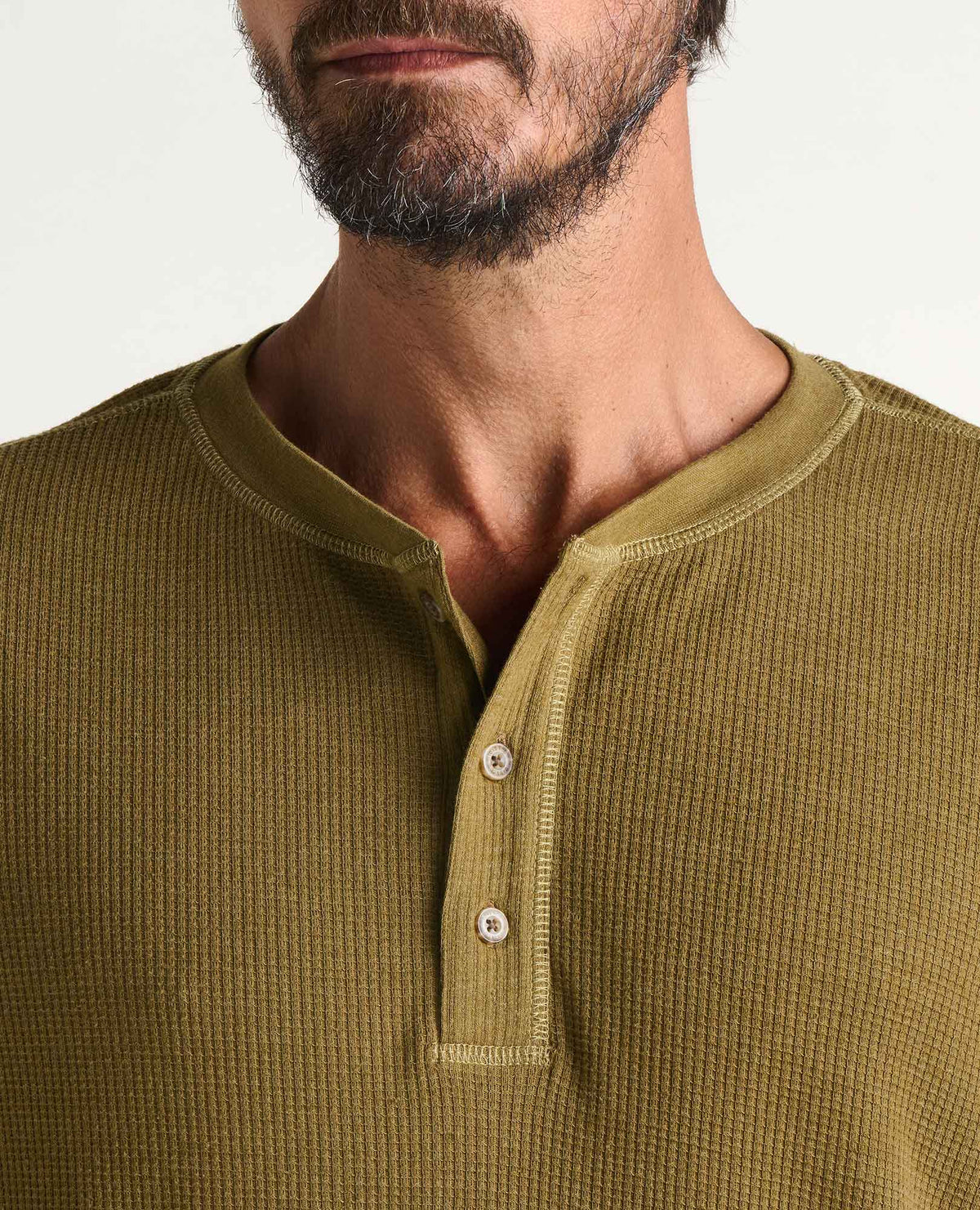 Framer Long Sleeve Henley Fir | Toad&Co Men