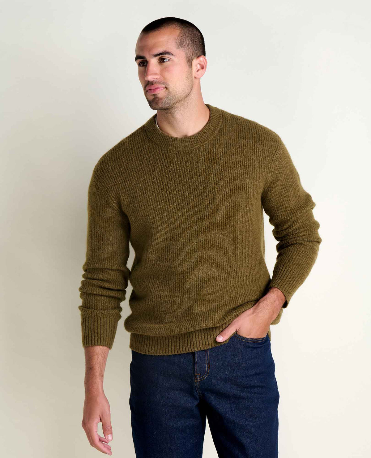 Men's Wasatch Crewneck Wool Sweater - Warm and Soft  | Toad&Co Men