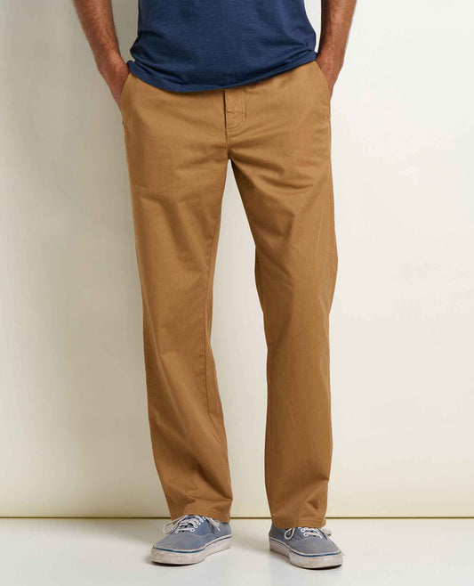 Mission Ridge Straight Chino - Moisture-Wicking Organic Cotton Chino Tabac | Toad&Co Men