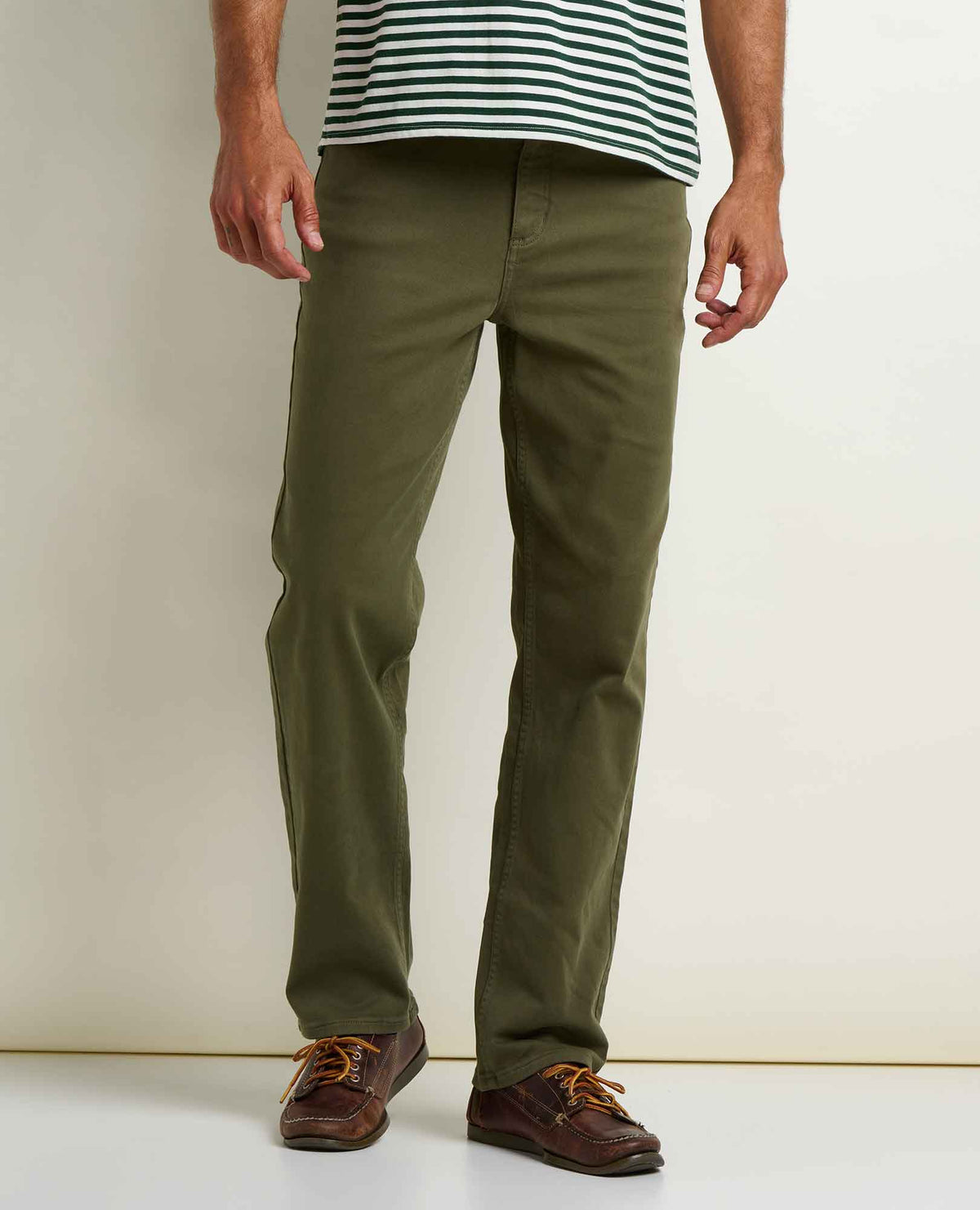 Men's Tamarack Straight Jean - Organic Cotton Stretch Straight Jean Olive | Toad&Co Men