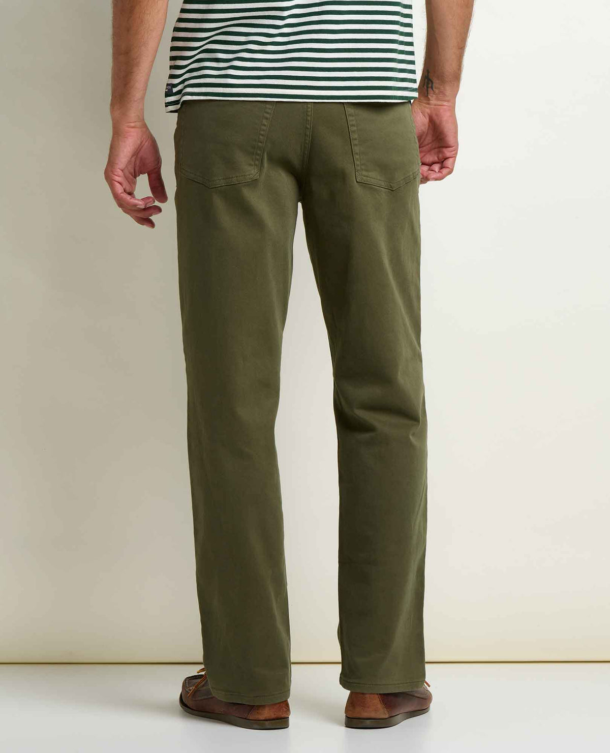 Men's Tamarack Straight Jean - Organic Cotton Stretch Straight Jean Olive | Toad&Co Men