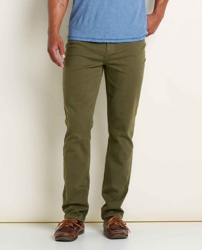 Men's Tamarack Slim Jean - Organic Cotton Stretch Slim Jean Olive | Toad&Co Men