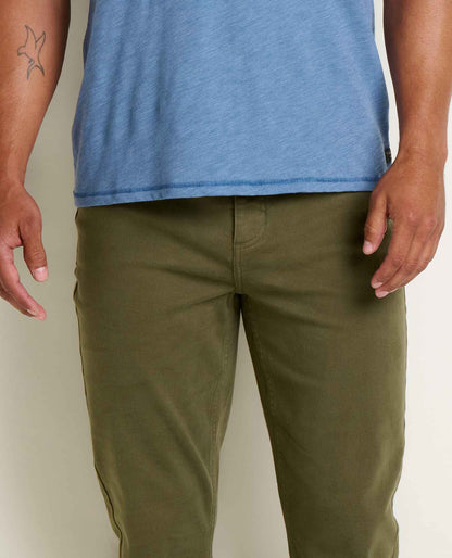 Men's Tamarack Slim Jean - Organic Cotton Stretch Slim Jean Olive | Toad&Co Men