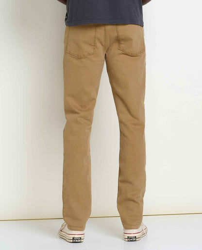 Balsam 5 Pocket Lean Pant - Organic Cotton Jeans by Toad&Co Honey Brown | Toad&Co Men