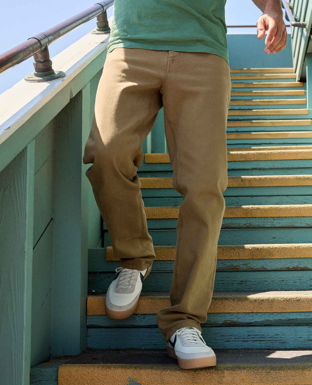 Balsam 5 Pocket Lean Pant - Organic Cotton Jeans by Toad&Co Honey Brown | Toad&Co Men