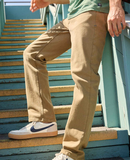 Balsam 5 Pocket Lean Pant - Organic Cotton Jeans by Toad&Co Honey Brown | Toad&Co Men