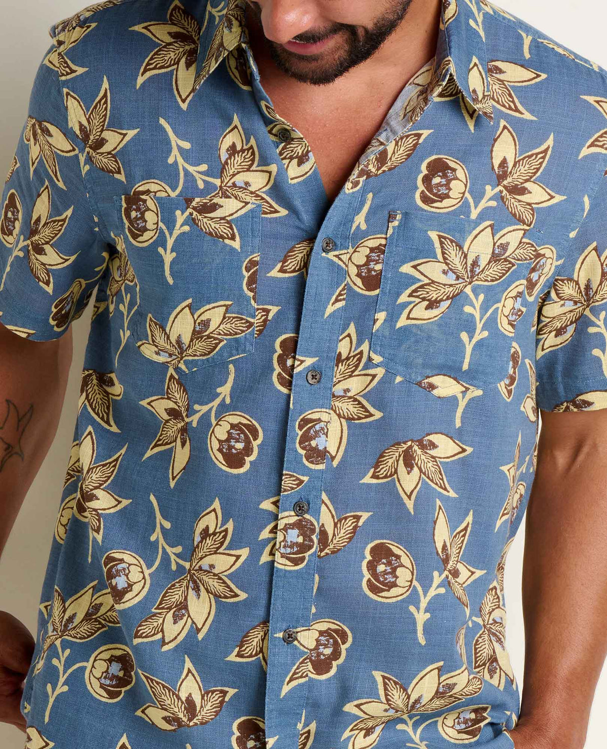Salton Shirt - 100% Organic Cotton Airy Summer Travel Shirt  | Toad&Co Men