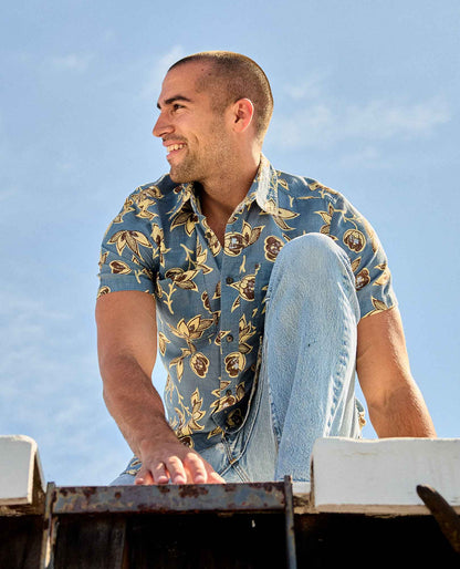 Salton Shirt - 100% Organic Cotton Airy Summer Travel Shirt  | Toad&Co Men