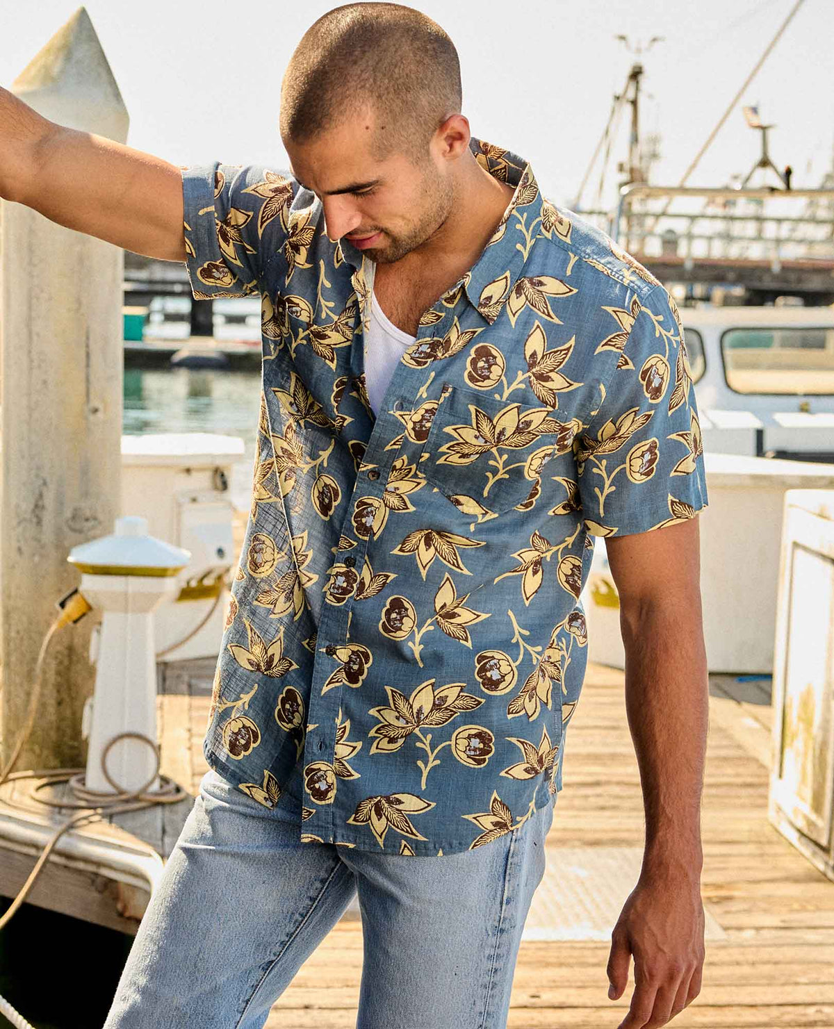 Salton Shirt - 100% Organic Cotton Airy Summer Travel Shirt  | Toad&Co Men