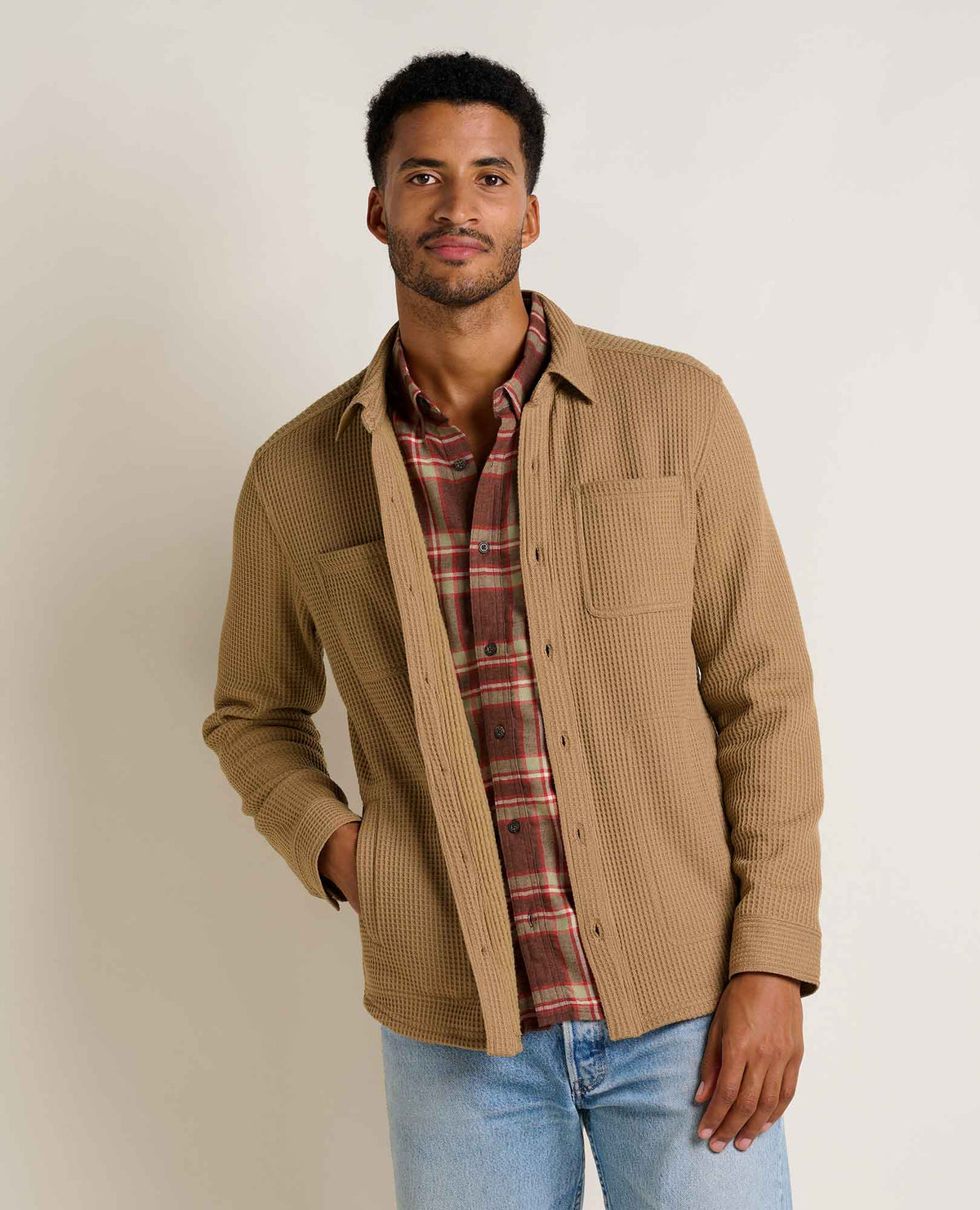 Men's Bitterroot Waffle Shirt Jacket - Casual Comfort  | Toad&Co Men