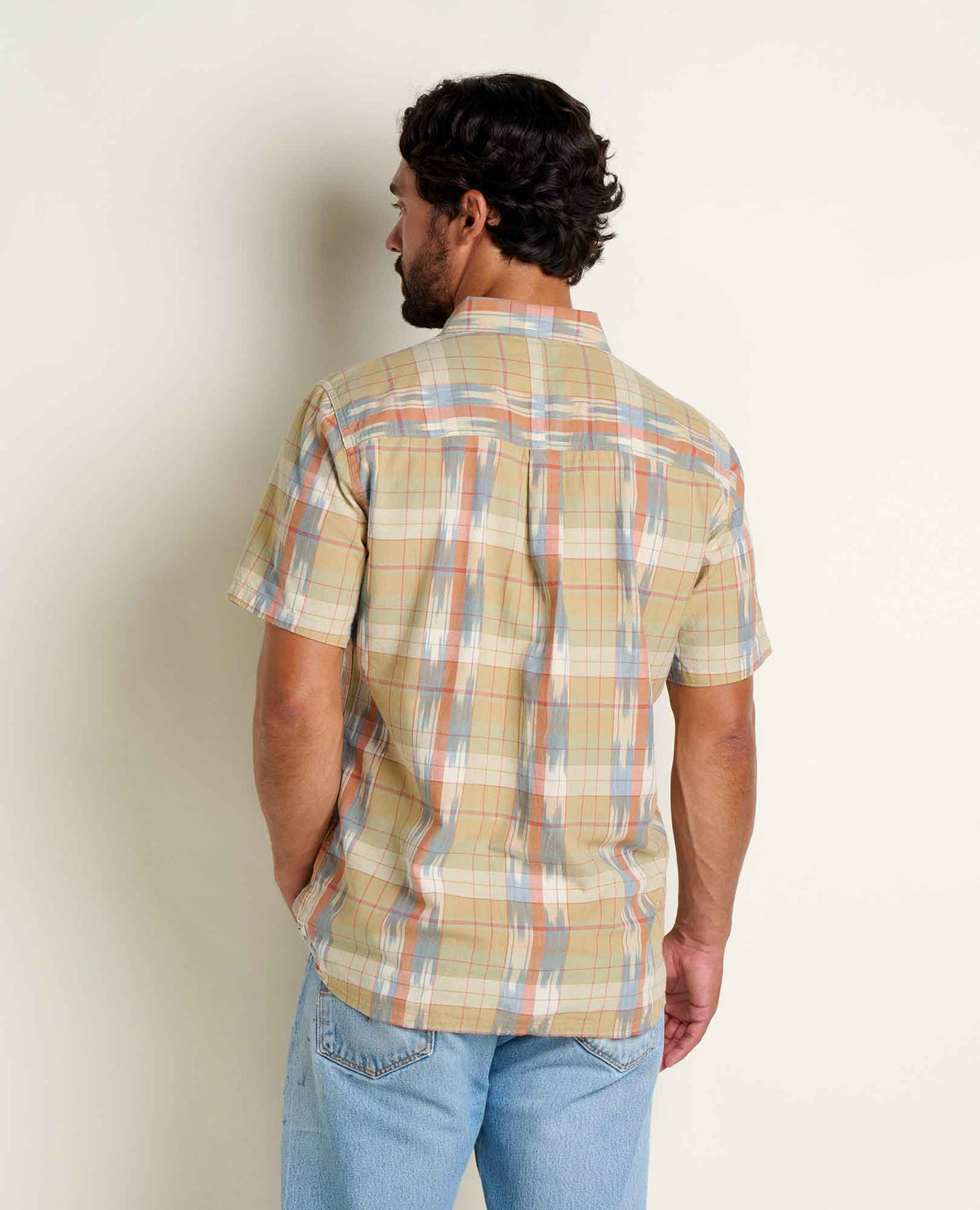Smythy Shirt - Organic Cotton Ikat Spacedye Short Sleeve Shirt  | Toad&Co Men