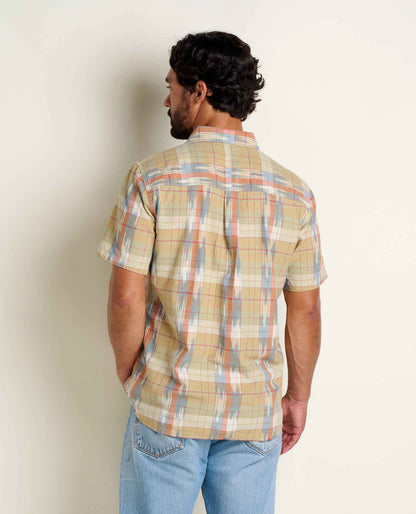 Smythy Shirt - Organic Cotton Ikat Spacedye Short Sleeve Shirt  | Toad&Co Men