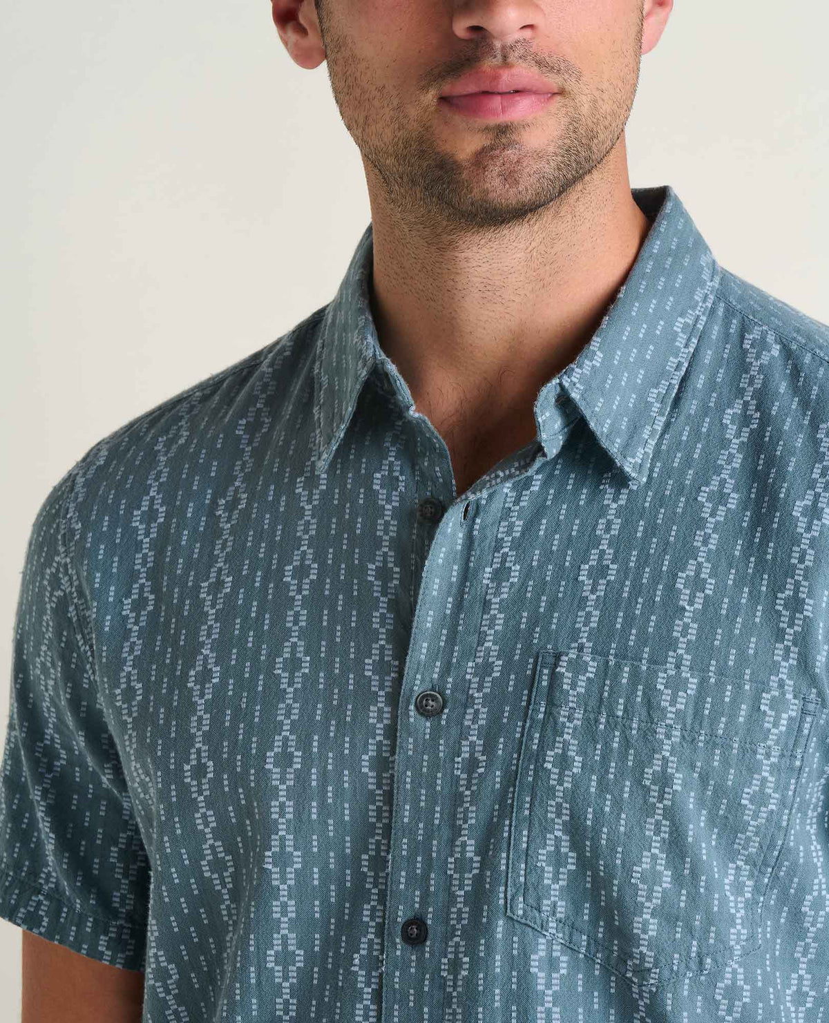 Treescape Shirt - 100% Organic Cotton Dobby Weave Summer Shirt  | Toad&Co Men